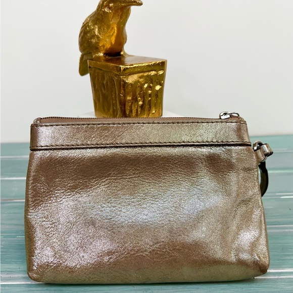 Coach Wristlet Gold Metallic - Picture 2 of 9